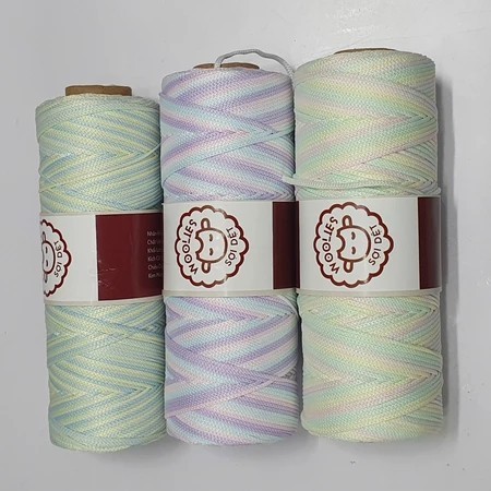 Sợi Dệt Loang 2mm Woolies Chuyên Dùng Móc Túi,Nón Handmade, VUI LÒNG ĐỌC KỸ MÔ TẢ