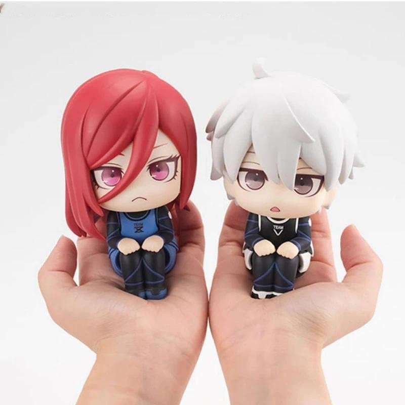 10cm màu xanh khóa mô hình nhân vật isagi yoichi bachira meguru nagi seishiro chigiri hyoma mô hình PVC mô hình em bé Đồ chơi sưu tập