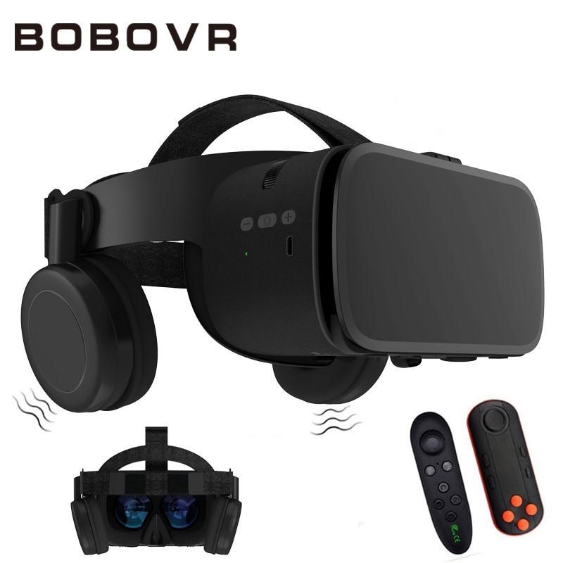 BOBO VR Z6 không dây 3D Kính thực tế ảo cho điện thoại thông minh nhập vai Stereo Tai nghe VR các tông cho Iphone Android