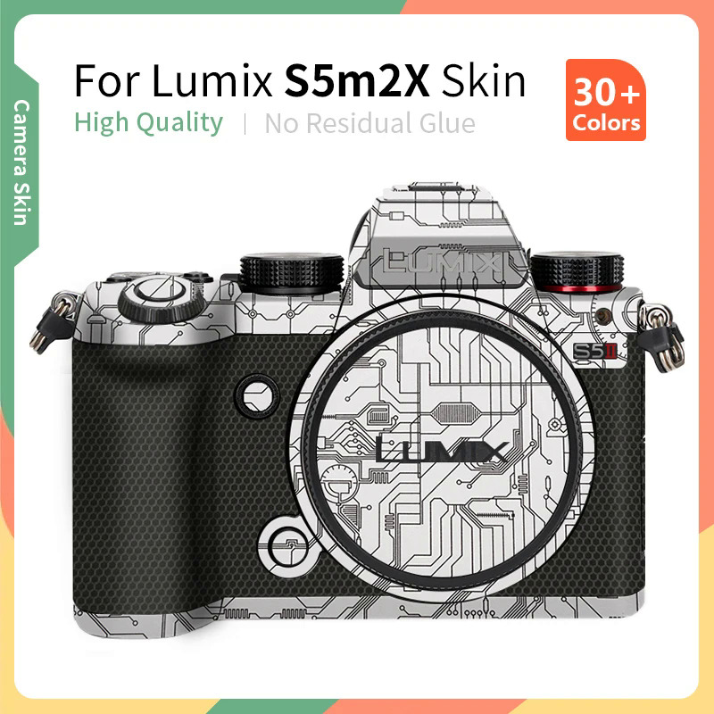 Đối với Lumix s5m2x Skin Panasonic s5m2x máy ảnh Skin nti-scratch bảo vệ Sticker bọc da Matte màu xám hơn màu sắc