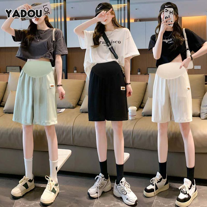 YADOU Shorts for Pregnant Women, Adjustable Waist, Stylish and Comfortable Belly Support Design ราคา 152 บาท*ส่งฟรี