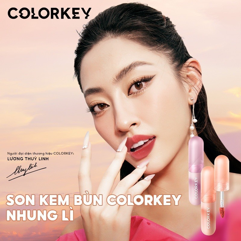 Son kem bùn Colorkey Lip Mousse Lip Mud màu nhung mờ 2g