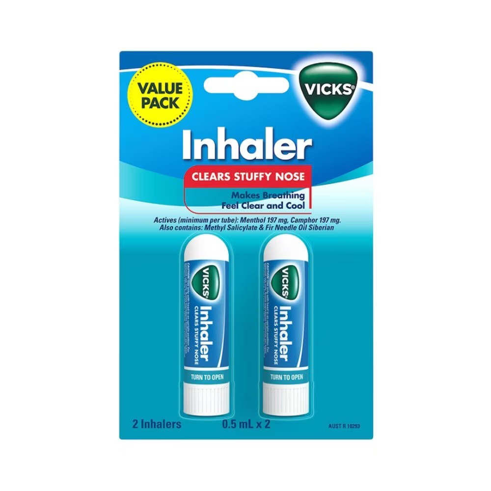 Ống hít thông mũi mát lạnh Vicks Inhaler bán tại Singapore