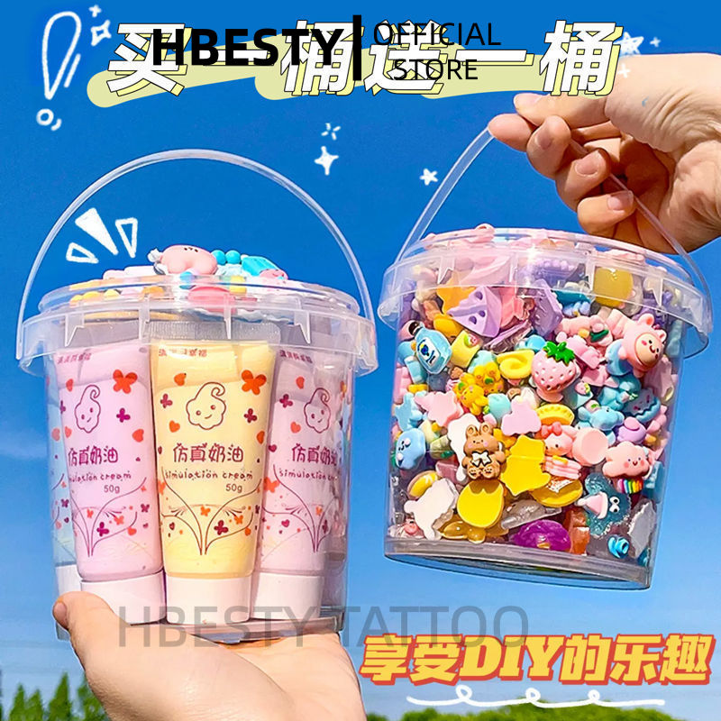 HBESTY Resin accessories cream glue package handmade DIY mobile phone case hairpin glasses accessories accessories 3D three-dimensional sticker