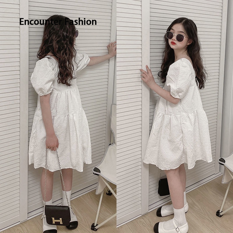 VOCKOO Milo Princess Short sleeved Dress Korean Cute Summer Fashion Girl Dress ราคา 223 บาท*ส่งฟรี