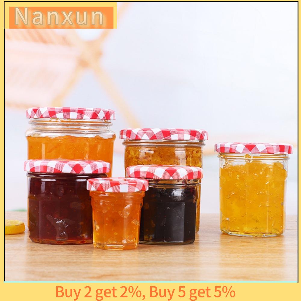 NWSJ Đã niêm phong Chai mứt Kính có nắp Hũ mứt dâu Đa chức năng Mật ong có thể Hộp đựng thức ăn