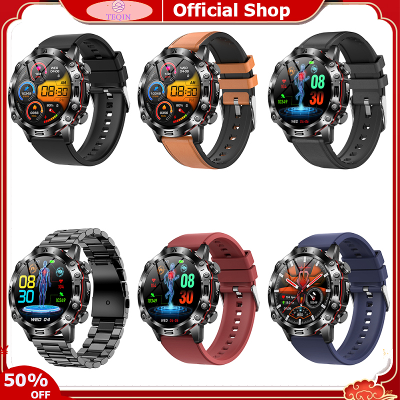 TEQIN toy new ET482 Smart Watch 1.43 Inch Screen Smart Watches Answer/Make Call Tracker Blood Pressure Blood Oxygen Heart Rate Monitoring ราคา 1,322 บาท*ส่งฟรี
