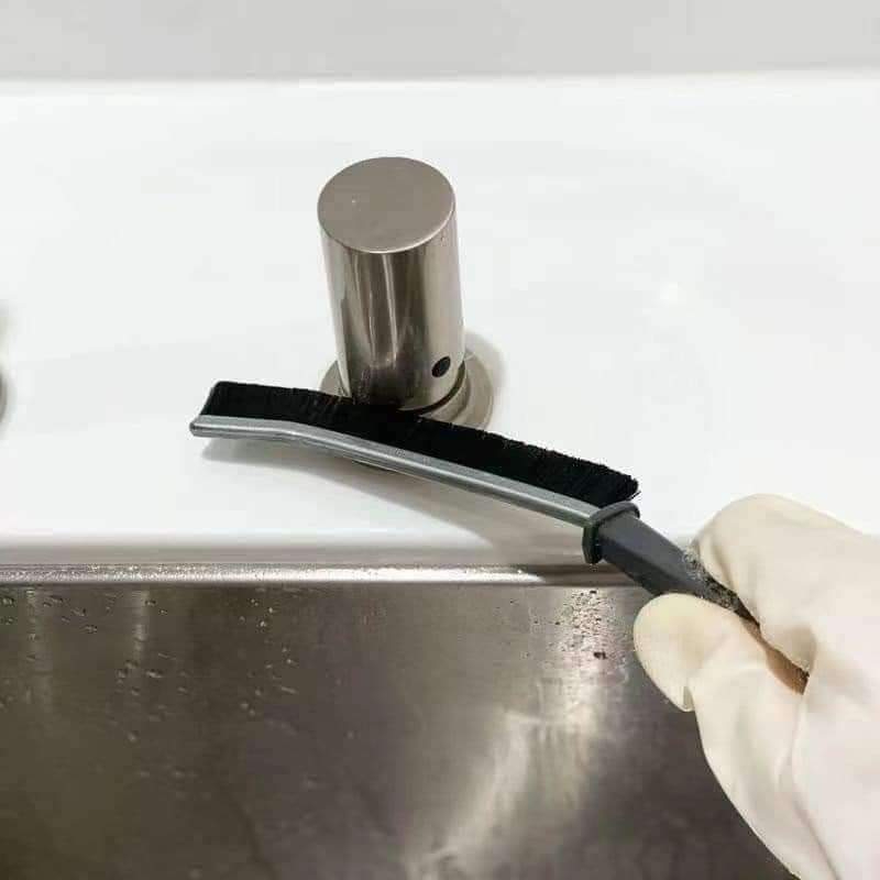 Bàn chải mỏng cọ khe - vệ sinh đa năng mọi ngóc ngách, khe rãnh - cán cong tay cầm dài