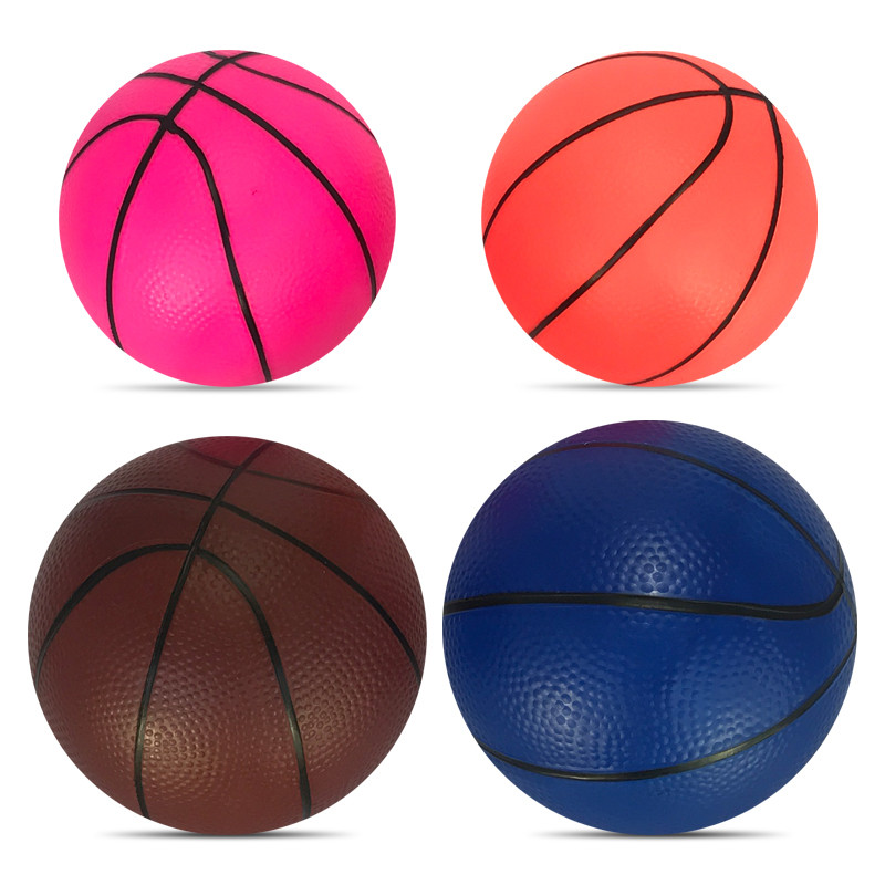 1 quả bóng rổ bơm hơi nhiều màu bóng cao su nảy dày mềm Đồ chơi giáo dục