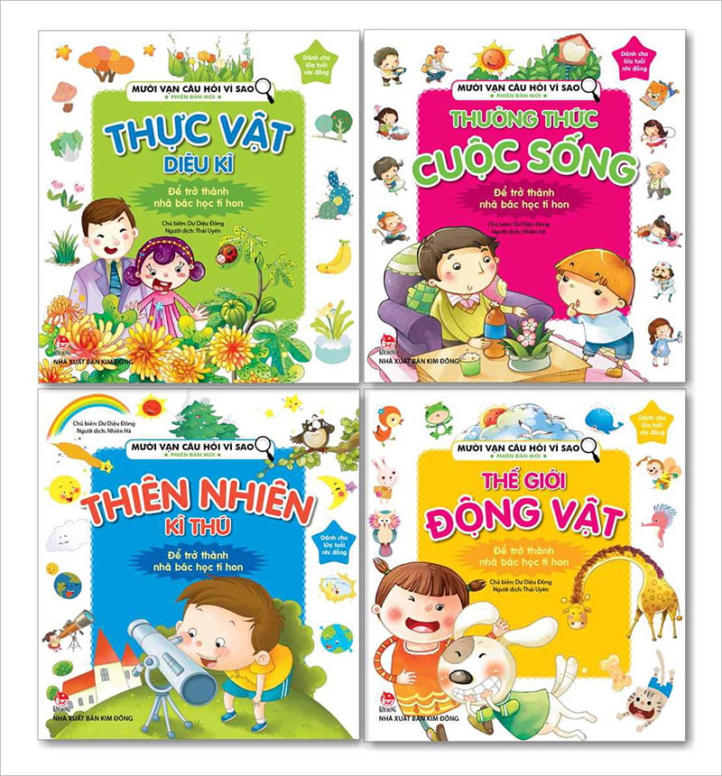 Kim Dong - Combo Ten Thousand Questions Why New Edition (4 Volumes)