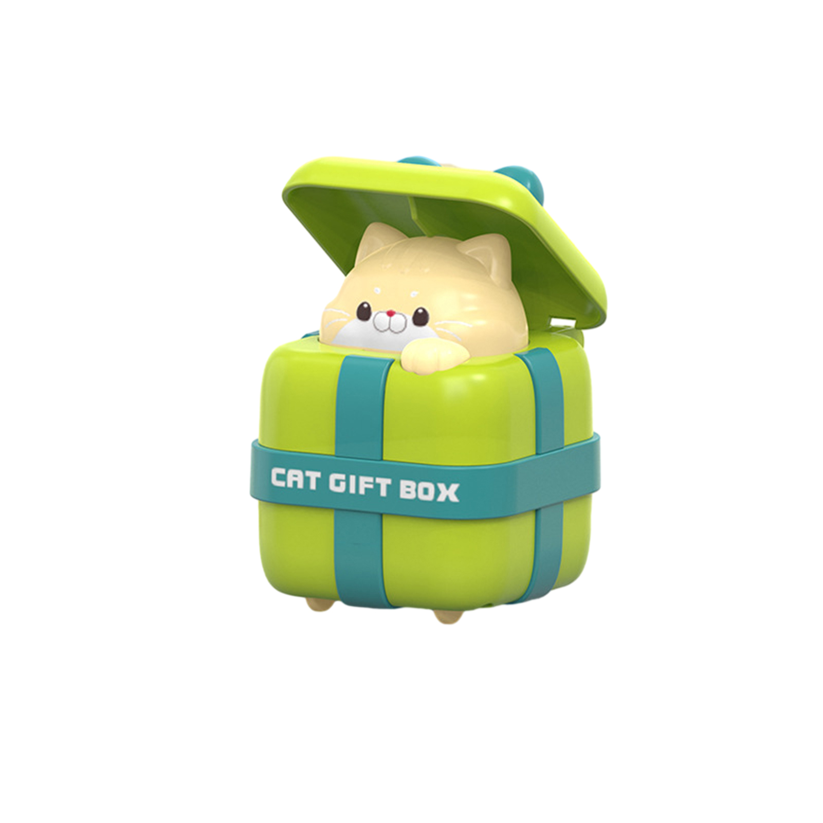 ASTELLA Cartoon Toy Car Educational Toy Fun Cartoon Kitten Inertia Toy Car No Battery Needed Perfect Parent-child Game Push Slide Vehicle Toy for Boys Girls Great Gift