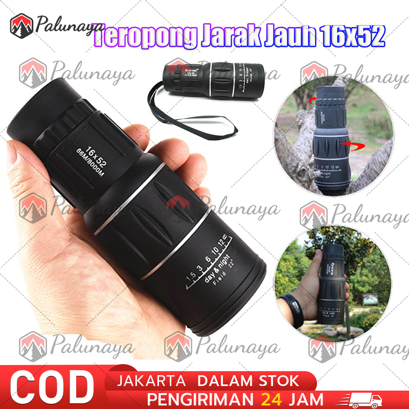 Cheap original taffsport 10000 m day night long range binoculars monocular focus lens - Merek OEM Harga 34,000 rupiah*Gratis Ongkir