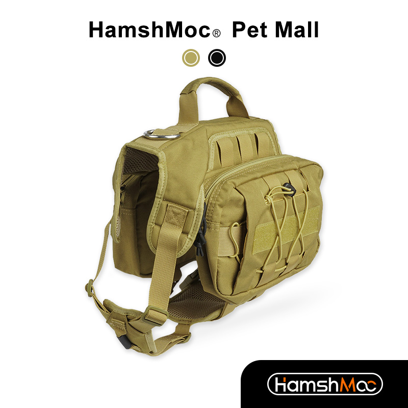 HamshMoc Heavy Duty Pet Harness Adjustable Dogs Chest Strap Anti-Pull With Storage Bag Easy Control Handles For Medium Large Dogs Walking Outdoor ราคา 1,473 บาท*ส่งฟรี