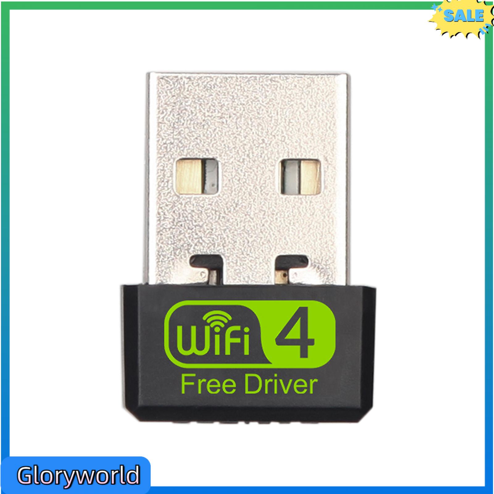 Gloryworld Plug-Card mạng không dây Card mạng cổng USB tốc độ cao 150Mbps USB Wi-Fi các mạng không dây dễ dàng cài đặt kết nối nhanh hàng đầu