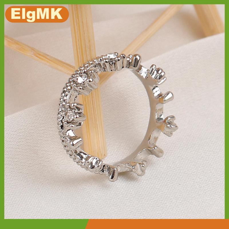 ElgMK Phụ kiện đội đầu Công chúa vương miện kim loại mini thu nhỏ 1:12 Nhà Búp bê đồ chơi mô hình