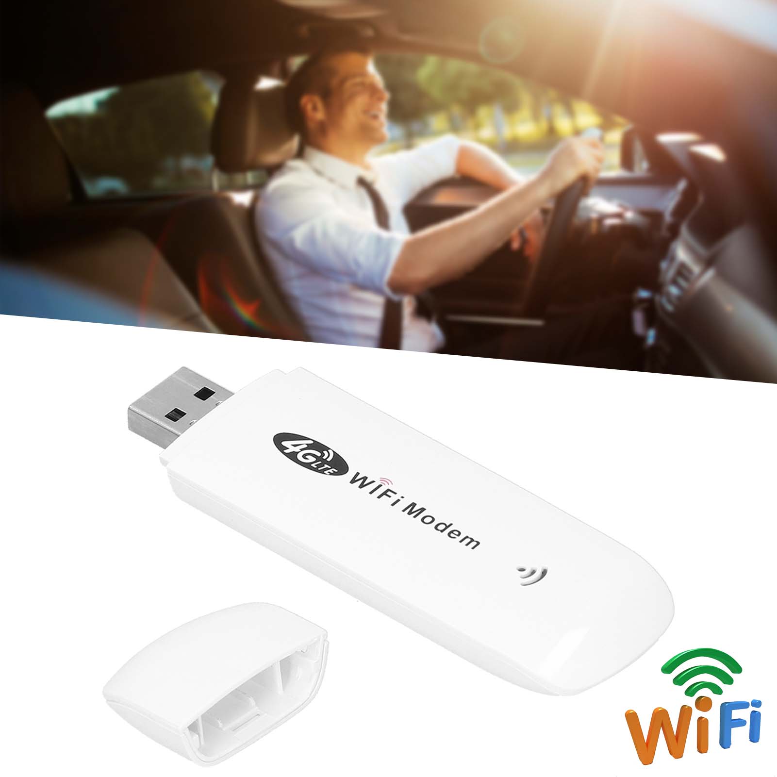 Bộ điều biến Wi-Fi dongle 4G LTE TDD FDD wifi xe ô tô Bộ định tuyến không dây mini với khe cắm thẻ Sim