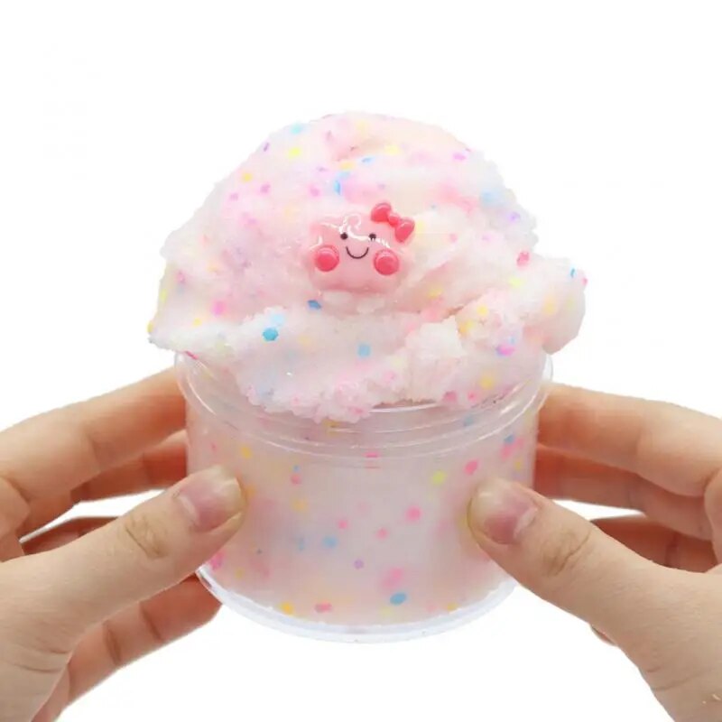 Huỳnh quang có thể Slime Fluffy Phát sáng trong bóng tối Polymer đất sét quyến rũ tất cả cho Nguồn cung cấp Slime keo phát sáng plasticine đồ chơi chống tĩnh điện