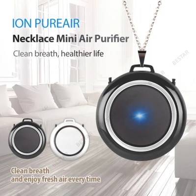 Necklace Wearable Mini Air Purifier, ION PUREAIR, Negative Ion/Ionizer/Anion