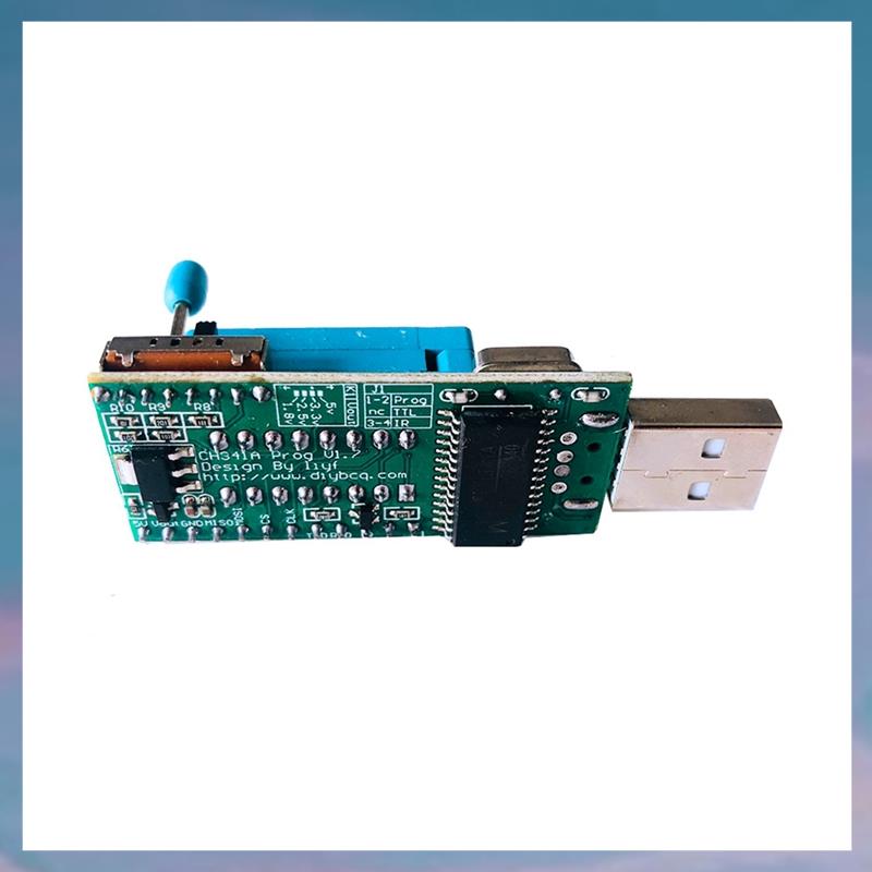 (RQPF) Ch341A Programmer V1.7 1.8V Level Shift W25Q64Fw W25Q128Fw Gd25Lq64