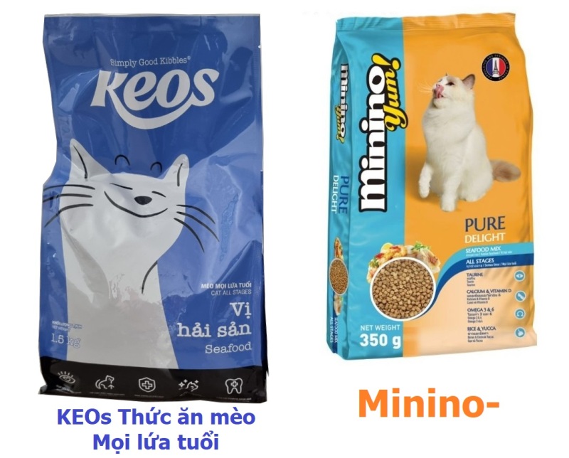 Thức ăn cho mèo Minino keoS Thức Ăn Dành Cho Mèo Mọi Lứa Tuổi -  HCM