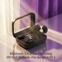 Senbenbao B48 4-in-1 Wireless Bluetooth Earbuds Stereo Sound HD Bass Noise Cancelling Earphones with Mic for Sports Running Gym