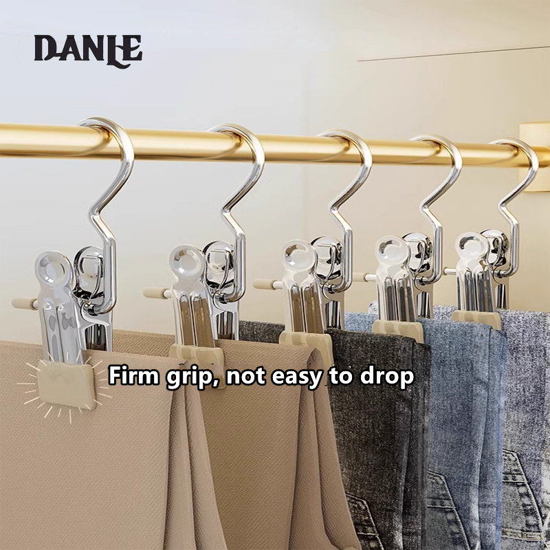 Non-marking hook, clothes clip, multifunctional single hook jacket clip, hat socks, windproof pants clip, with hook, drying clip ราคา 54 บาท*ส่งฟรี