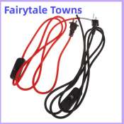 Fairytale Towns 1.8m Fabric Extension Cord with Plug Switch