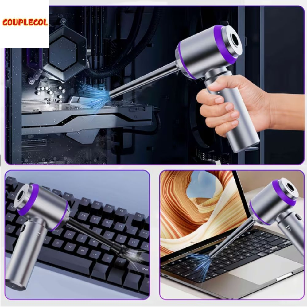 COUPLECOL 4 trong 1 Máy hút bụi ô tô 16000Pa Công suất cao Máy hút bụi không dây Cầm tay Động cơ không chổi than Máy hút bụi cầm tay di động Vệ sinh xe hơi Giá 611,642 Đồng*Miễn phí vận chuyển