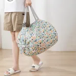 【LAKEBAO】 Gấp thân thiện với môi du lịch xách tay công suất lớn dày lớn Túi hàng tạp hóa