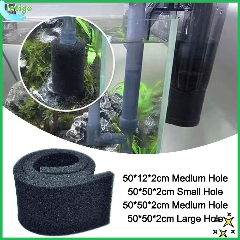 LETIGO Thời gian sử dụng lâu dài Bọt lọc đen Thiết kế dày dạn Nhiều kích cỡ Miếng bọt biển lọc Phụ kiện bể cá 50122cm/50502cm Chất lượng nước tinh khiết