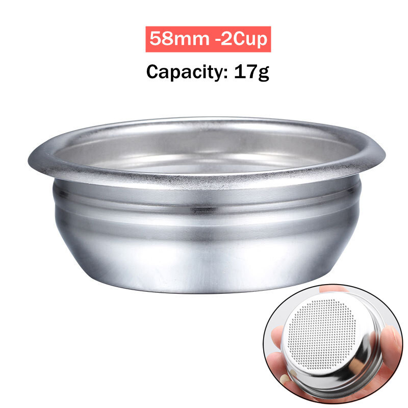 【HOT NEW】 Coffee Filter Basket Ims Basket 58Mm 54Mm 51Mm Portafilter Basket For De Longhi 1/2/4Cup F
