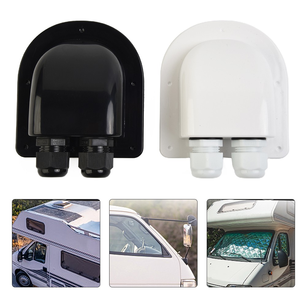 【Tự động thời trang】 nhựa ABS đôi Cáp nhập tuyến cho tấm pin mặt trời trên cho RV và mái thuyền
