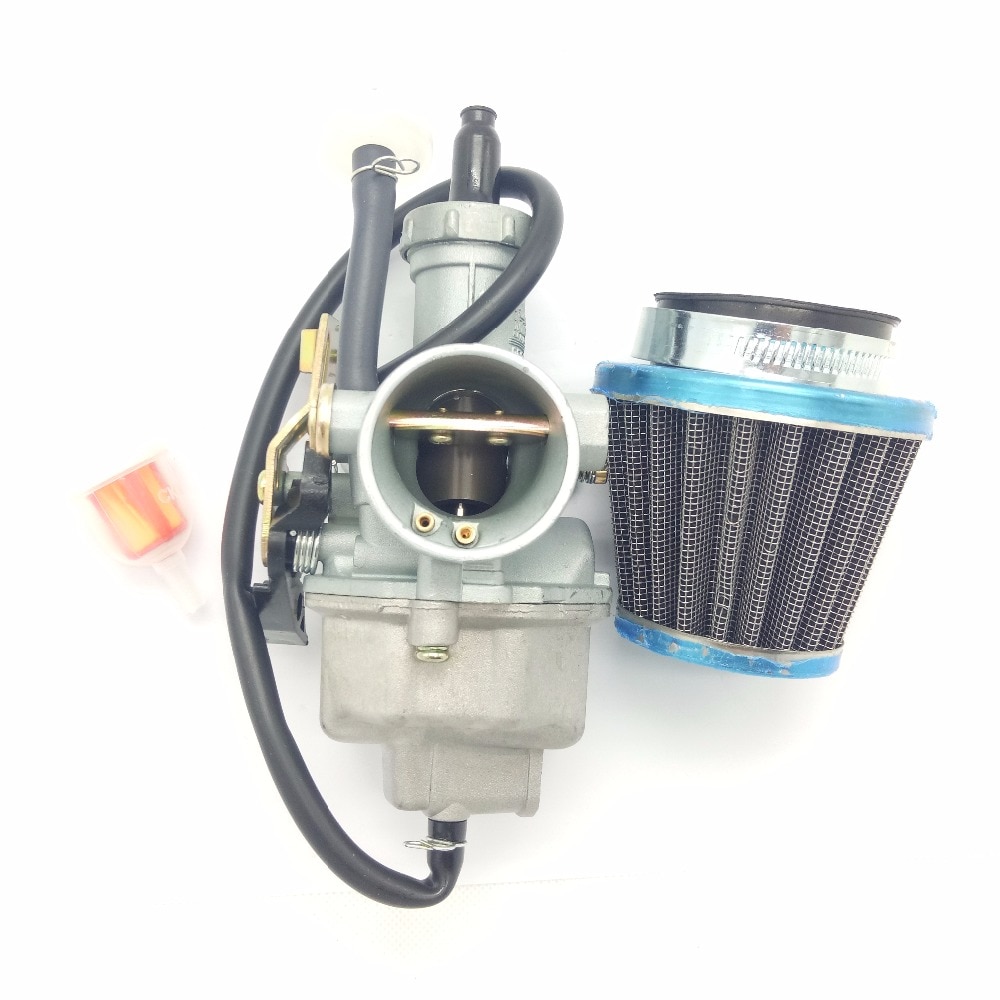 Pz27 Bộ chế hòa khí amp; bọc Bộ lọc không khí 27mm phù hợp với Honda XL 100 125 150 175 Dirt Bike Carb nút kéo bướm gió