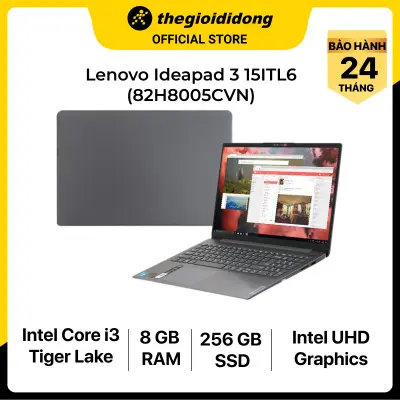 [Trả góp 0%] Laptop Lenovo Ideapad 3 15ITL6 i3 1115G4/8GB/256GB/15.6