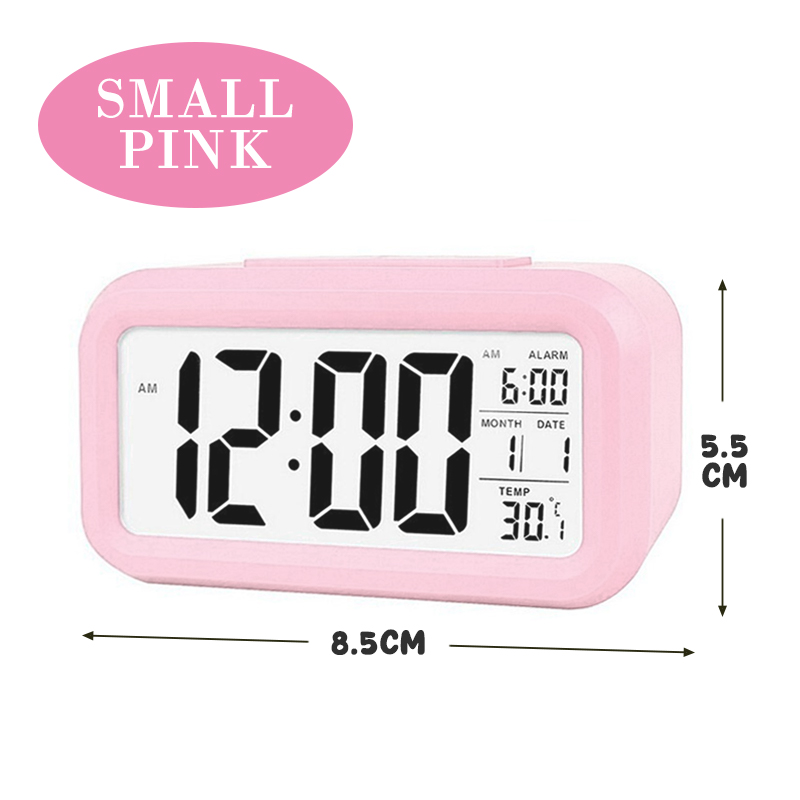 Alarm Clock Digital Electronic Large Display Calendar Temperature Home Office Table Snooze LED Desktop Jam Loceng 闹钟