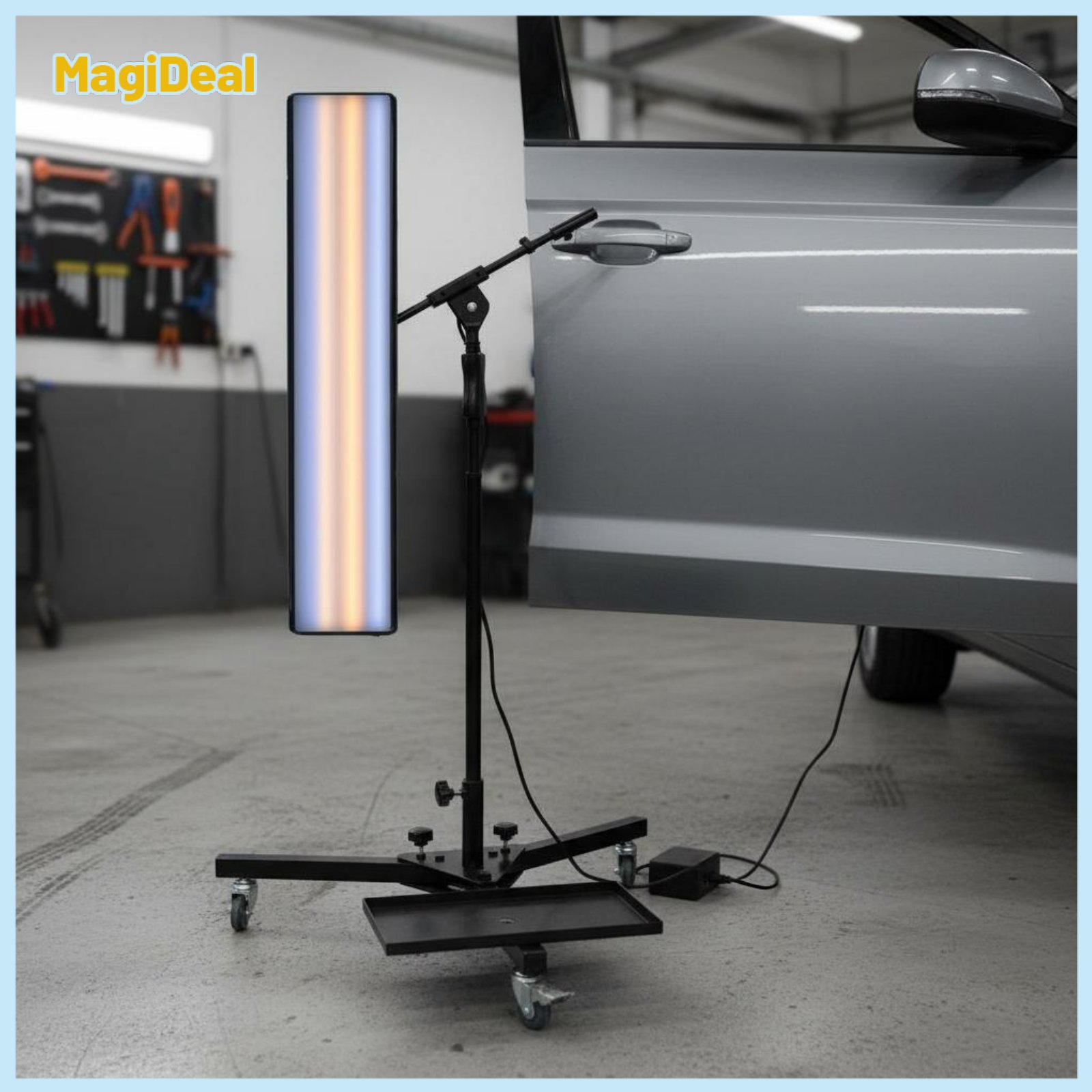MagiDeal Adjustable Brightness Paintless Imperfection Repair Lamp Two Power Options Dent Repair Light Board Dent Repair Light with Stand for DIY Enthusiasts, Professionals, Garage ราคา 10,486 บาท*ส่งฟรี