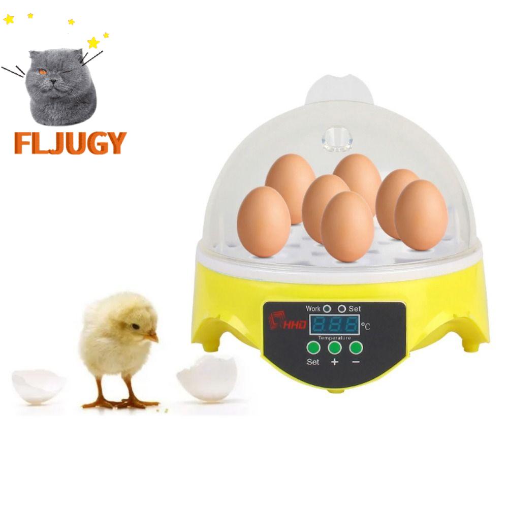 FLJUGY Điện Lò ấp trứng 7 trứng Nhiệt độ không đổi Thông minh Máy ấp trứng mini Ấp bồ câu Phích cắm EU/US/UK/AU Lồng ấp trứng chim Cho gà vịt chim bồ câu