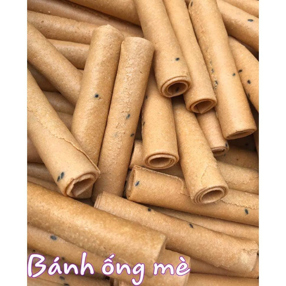 Bánh ống mè - bánh ống dừa 100g dùng thử - ăn vặt, đồ ăn vặt