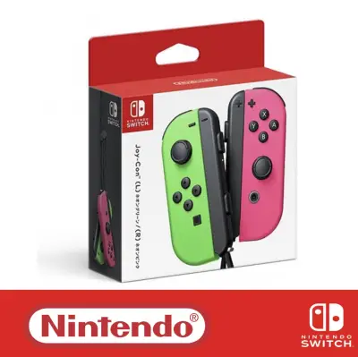Nintendo Joy-Con (L/R) - Neon Pink / Neon Green (Export Set, No Warranty)