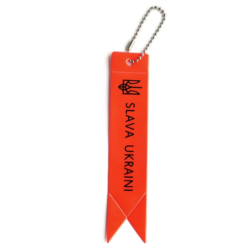 Thẻ Keychain phản quang, thẻ sáng cho mặt dây chuyền ba lô cho trẻ em Người lớn an toàn chạy đêm phản xạ