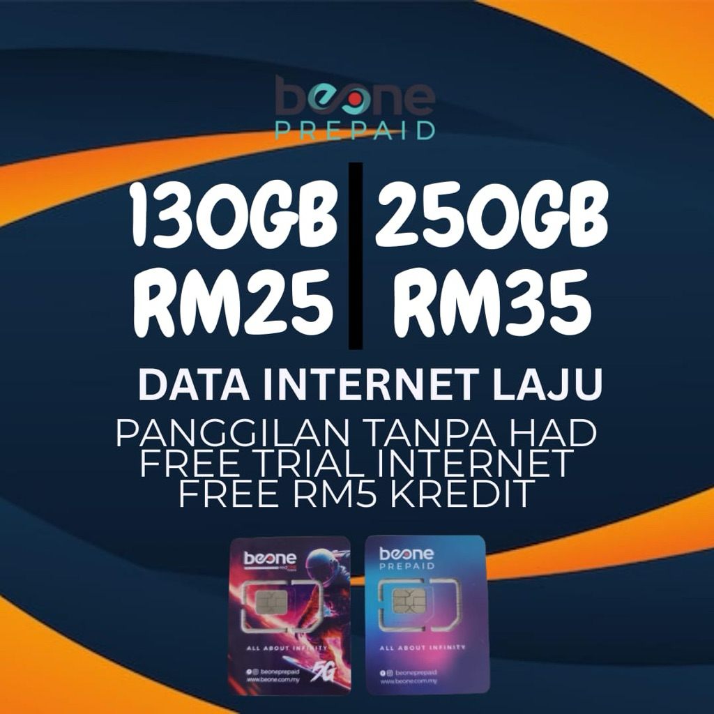 BEONE PREPAID ULTRA JIMAT Harga 15 Ringgit*Penghantaran Percuma