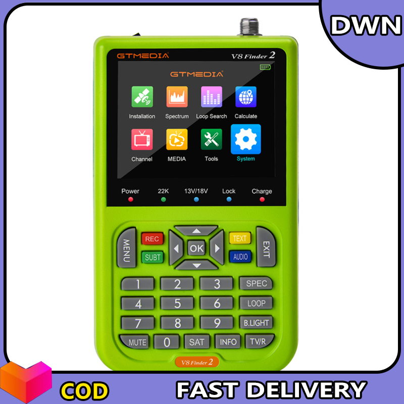 Freesat 1080p Hd V8 Finder2 Meter Dvb-s/s2 Digital Satellite Finder Type-c Rechargeable Signal Receiver ราคา 237 บาท*ส่งฟรี