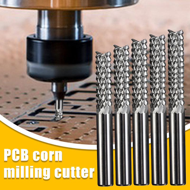Máy phay pcb cắt 1.2/1.5/1.7/2.2/2.5mm ngô mũi dao cacbua vonfram mini mũi khoan khắc cnc phay ngón
