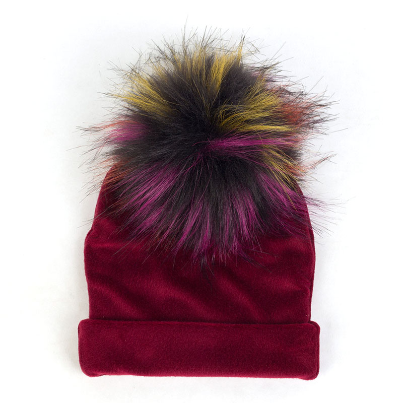 Nbhgy geebro mùa đông warme chế độ niedlichen bé mädchen jungen Samt Beanie hüte Ins solide Weichen diken flanell Babys Kinder giả pelz Pom Pom Túp lều mkjiu