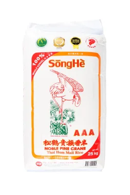 SongHe Whole Kernel Thai Hom Mali Rice 25kg (Expiry Date 2023)