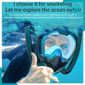 Professional Full Face Snorkeling Mask - Anti Fog, Anti Leak