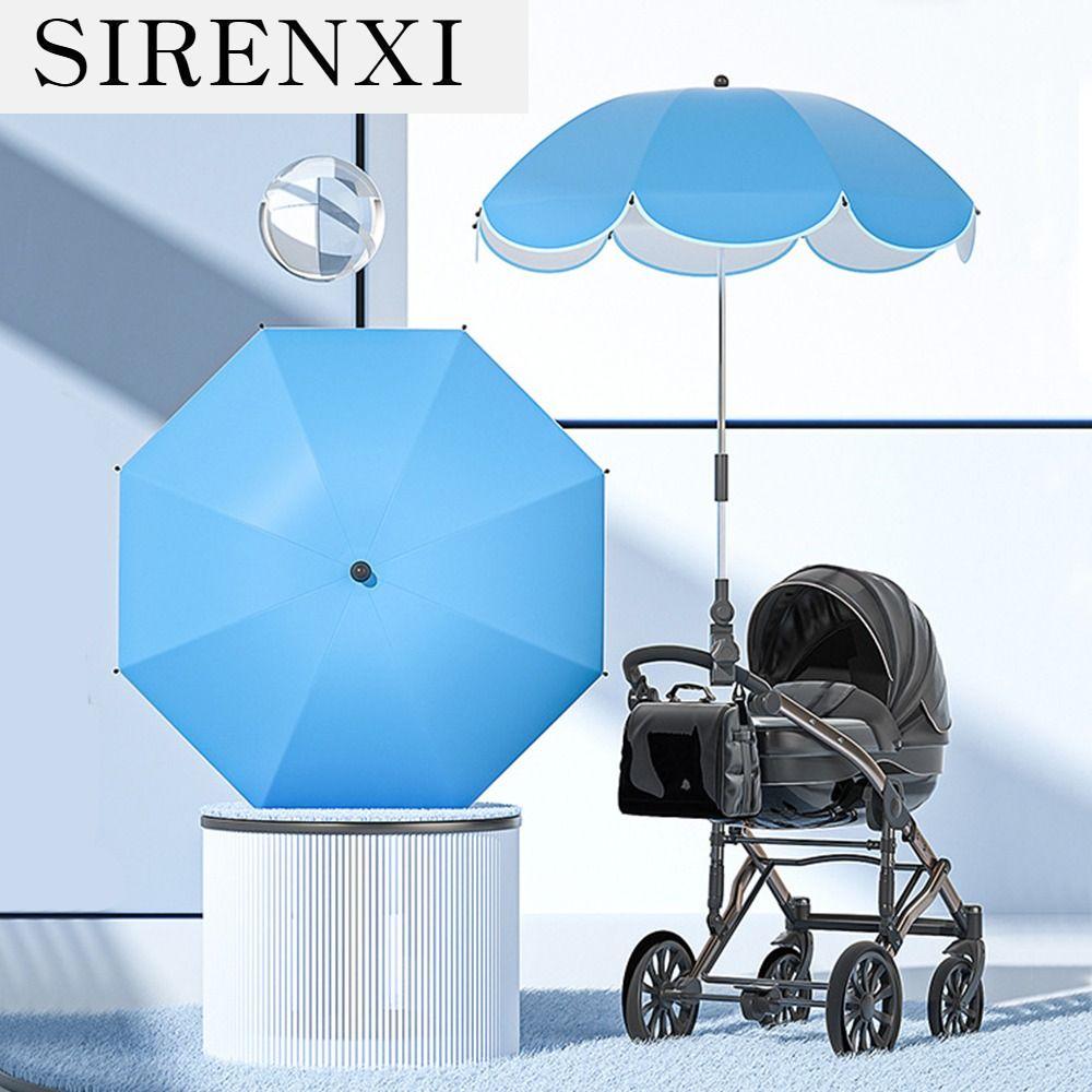 รถเข็นเด็ก รถหัดเดินพับเก็บได้พกพาสะดวก SIRENXI ปรับได้ปรับได้ ร่มรถเข็นเด็กพับได้ 360 ป้องกันแสงแดดฝน UV หลังคารถเข็นเด็ก สากลสากลสากล กิจกรรมกลางแจ้งกลางแจ้ง ร่มกันแดดสำหรับเด็ก อุปกรณ์รถเข็นเด็ก