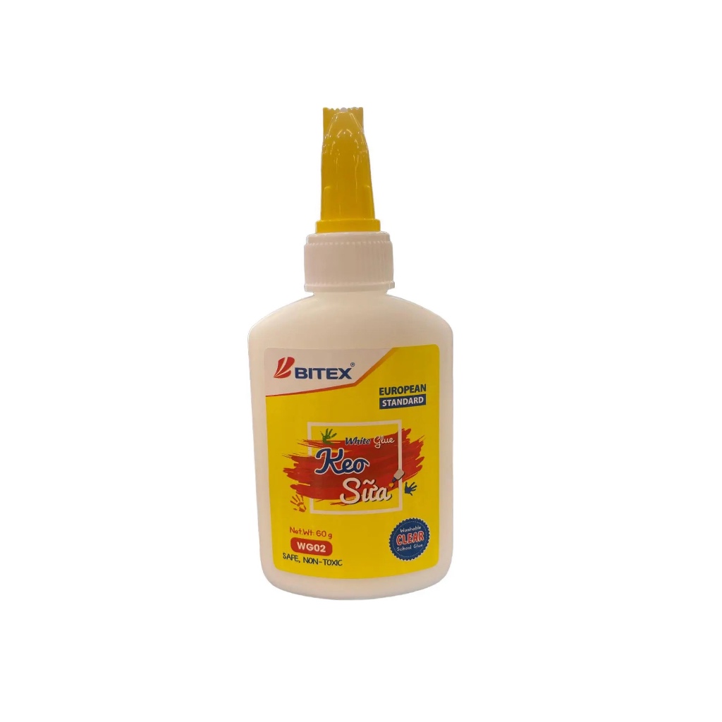 [MUA NHIỀU SIÊU RẺ] [Lẻ 1 chai] Keo hồ sữa dán BITEX / Bitex WG-02 / WG02 60g dùng làm thủ công handmade