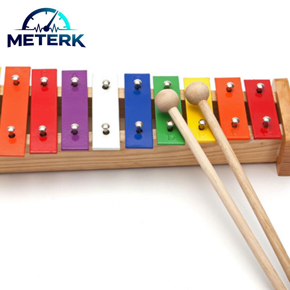 Meterk เด็กระนาดมัลติฟังก์ชั่สายรุ้งสีออกแบบการศึกษาเด็กการศึกษาระนาดบาร์โลหะแบบพกพาสำหรับ Home ราคา 733 บาท*ส่งฟรี
