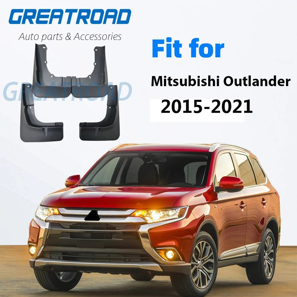 For Mitsubishi Outlander 2015-2021 16 17 18 2019 2020 Front Rear Car Mud Flaps Mudflaps Splash Guards Mud Flap Mudguards Fender